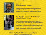 NYC: Launch for Jose Antonio Villarán’s Open Pit, co-feature of The Body in Language: An Anthology, Wed. May 25, 2022, 7pm