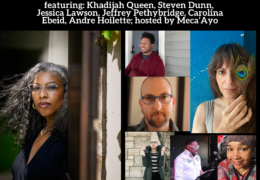 Reading: Khadija Queen, Steven Dunn, Jessica Lawson, Jeffrey Pethybridge, Carolina Ebeid, and Andre Hoilette, hosted by Meca’Ayo, Saturday, September 19, 2026, 7pm
