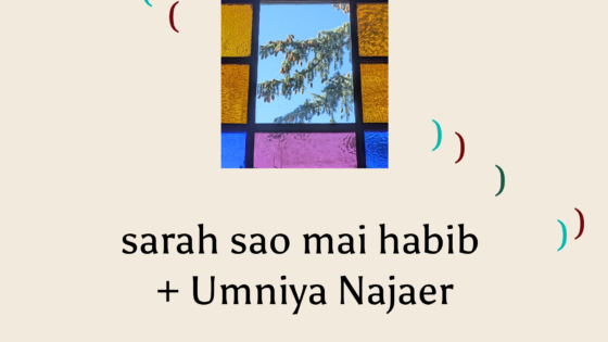 Nafas Reading Series: sarah sao mai habib and Umniya Najaer, Friday, September 25, 2026, 7pm